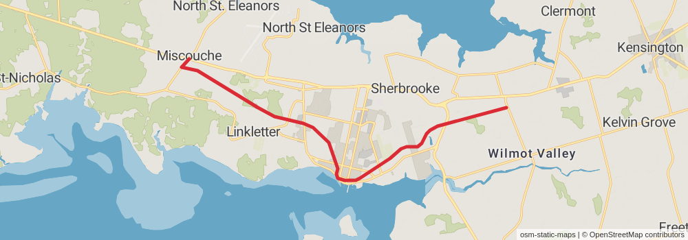 The Island Walk - Prince Edward Island stage 15 Map