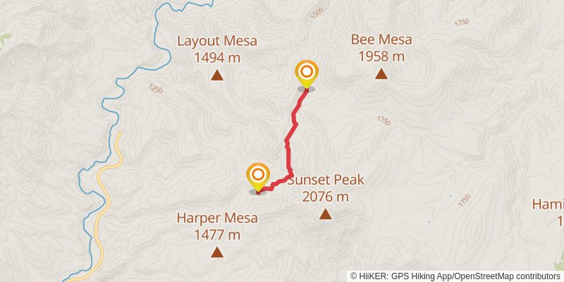 Hickey Springs Trail stage 2 Map