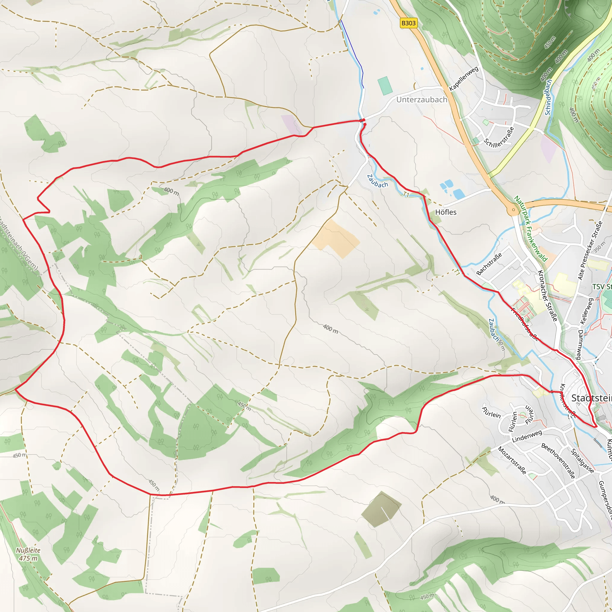 Stadtsteinach Loop mobile static map