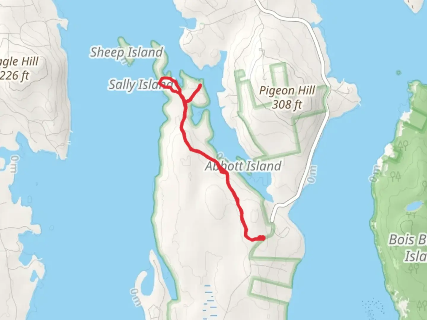 An image depicting the trail Birch Point Trail and its surrounding area.
