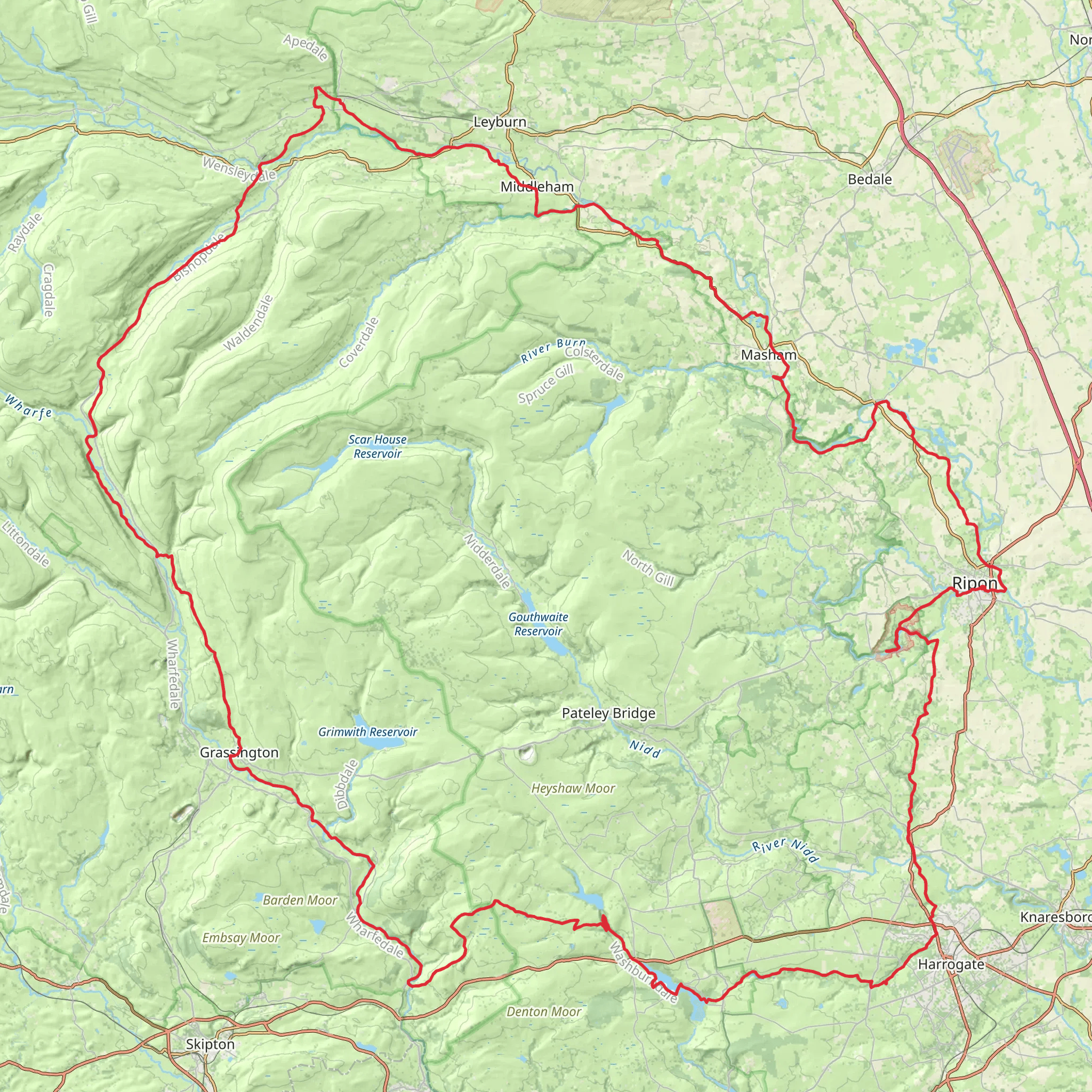 Abbeys Amble mobile static map