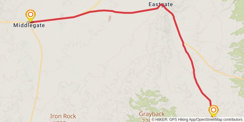 American Discovery Trail North Route stage 344 Map