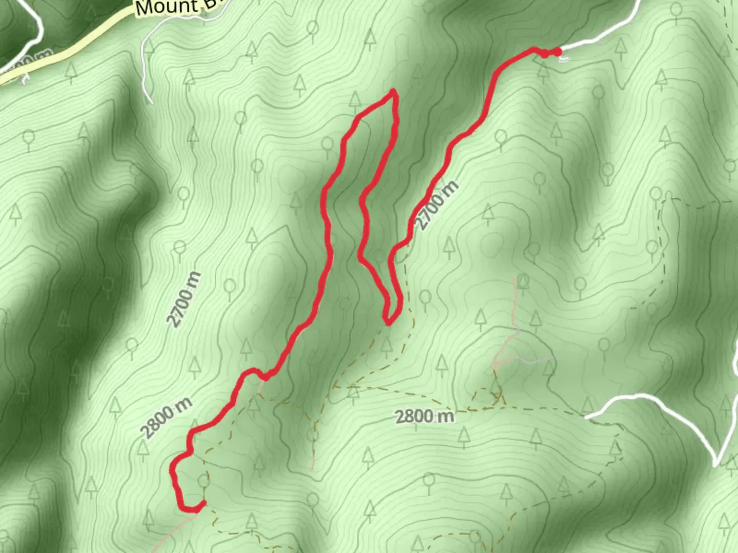 An image depicting the trail Barbour Fork Trail and its surrounding area.