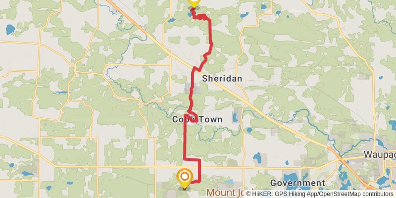 Ice Age National Scenic Trail stage 40 Map