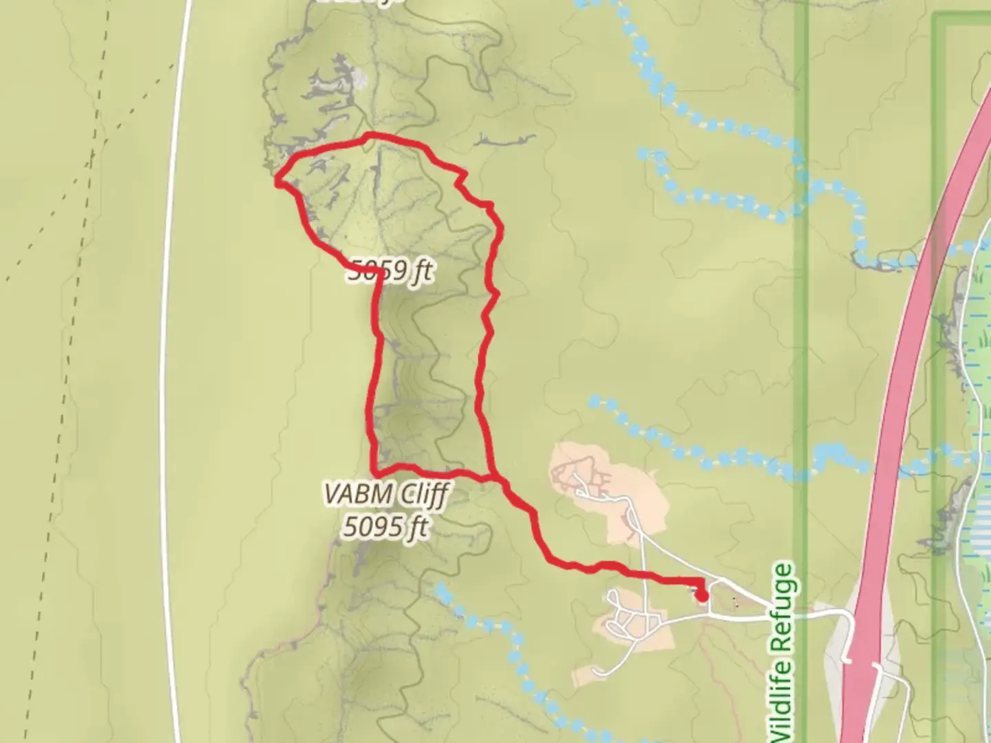 An image depicting the trail Mesa View Loop Trail and its surrounding area.