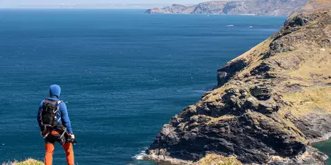 An image depicting the trail Boscastle and Pentargon Waterfall and its surrounding area.