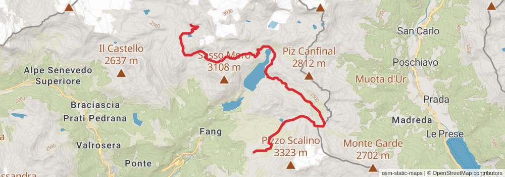 Sentiero Italia - Alps Section stage 81 Map