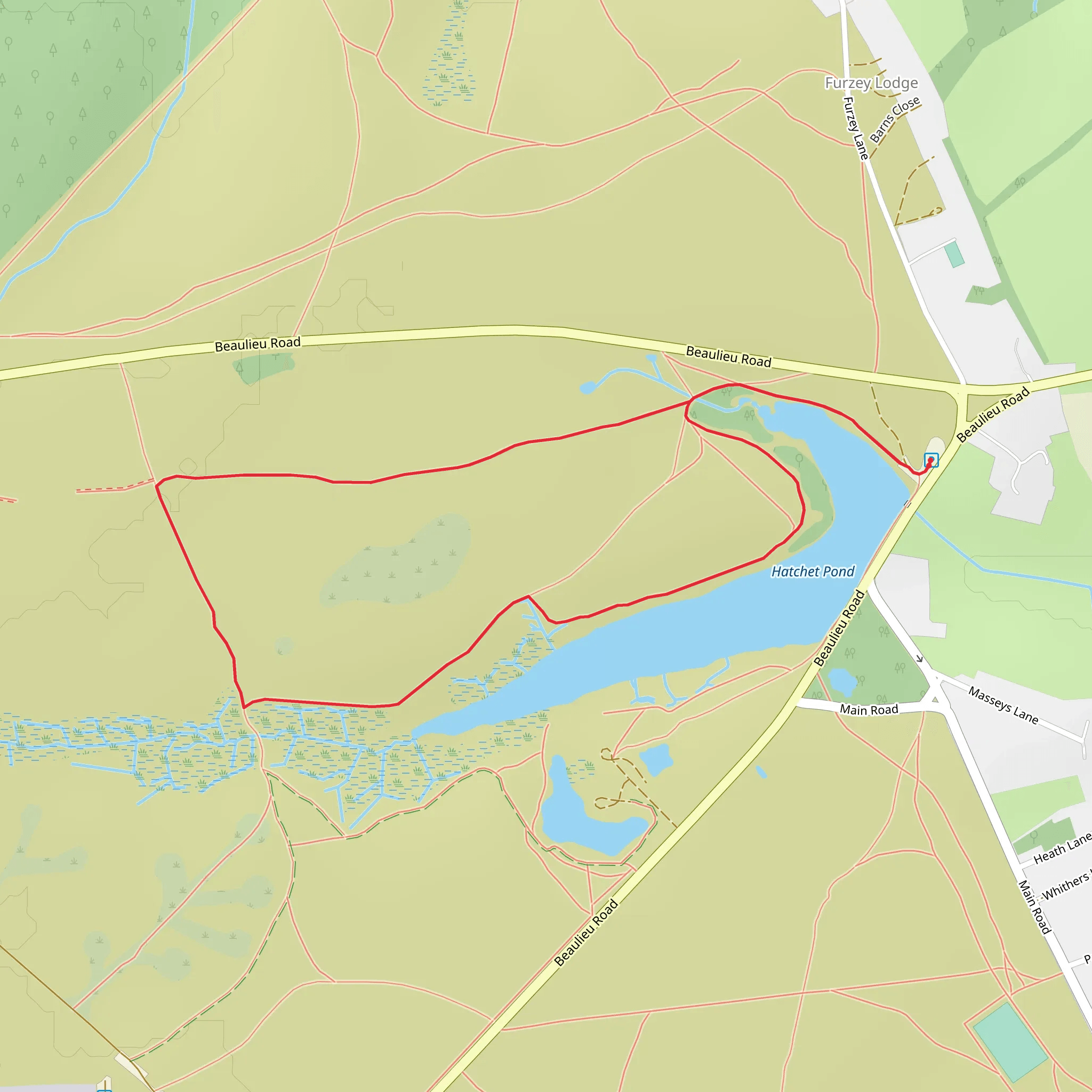 Hatchet Pond Loop mobile static map