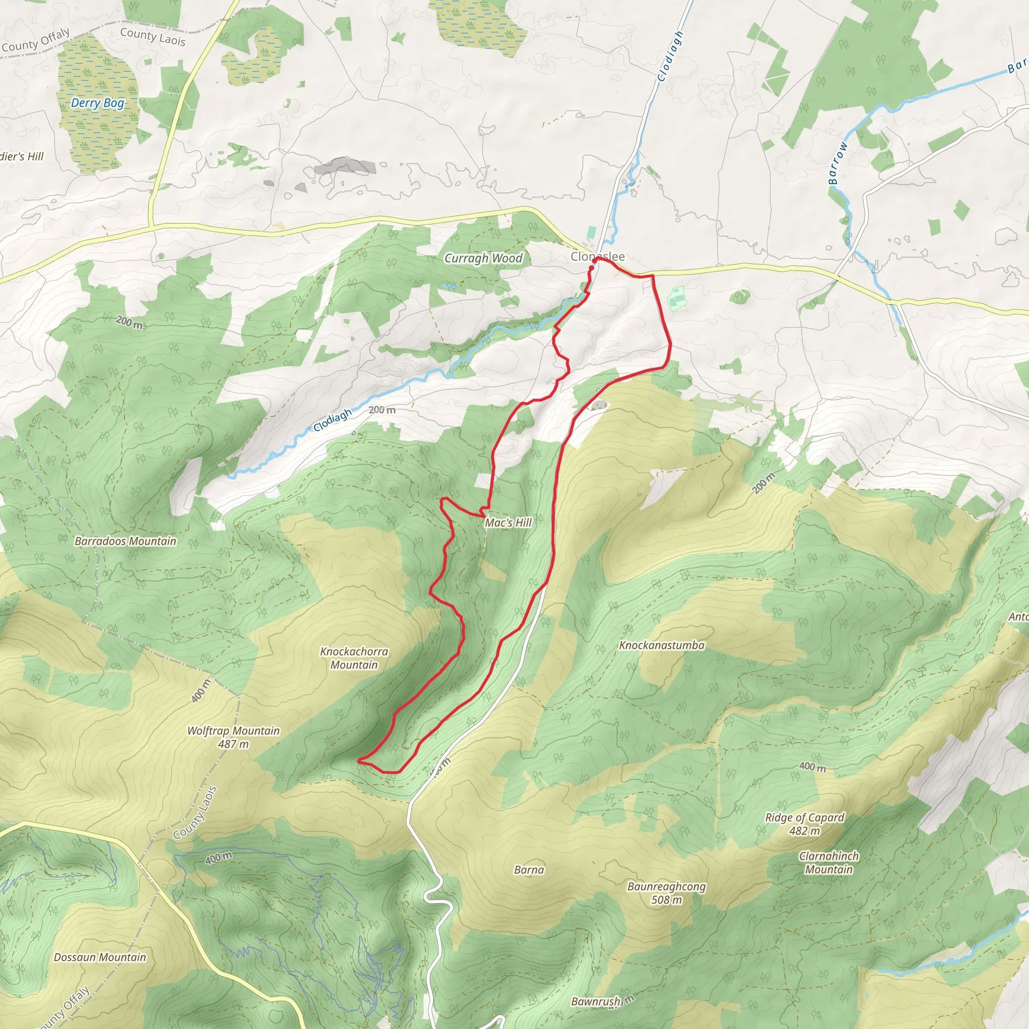 Glendineoregan Long Loop mobile static map