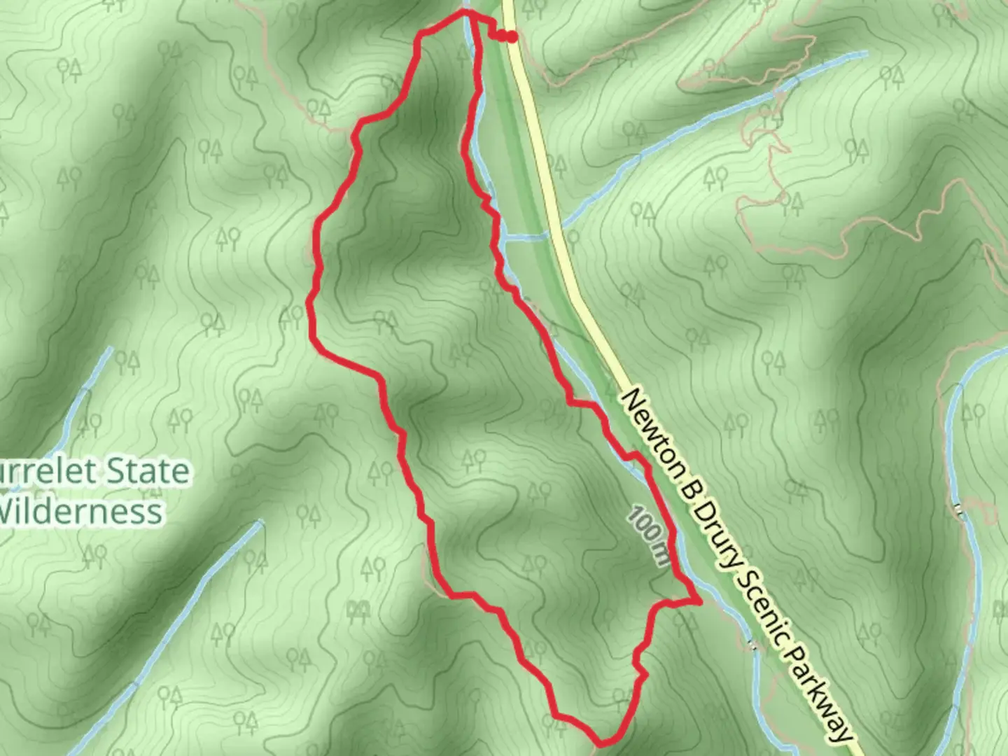 An image depicting the trail Zigzag 1 and 2 Loop Trail and its surrounding area.