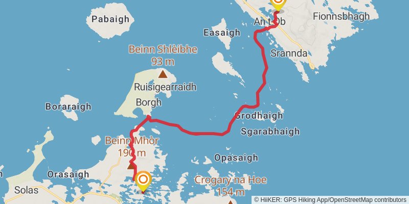 Hebridean Way stage 8 Map