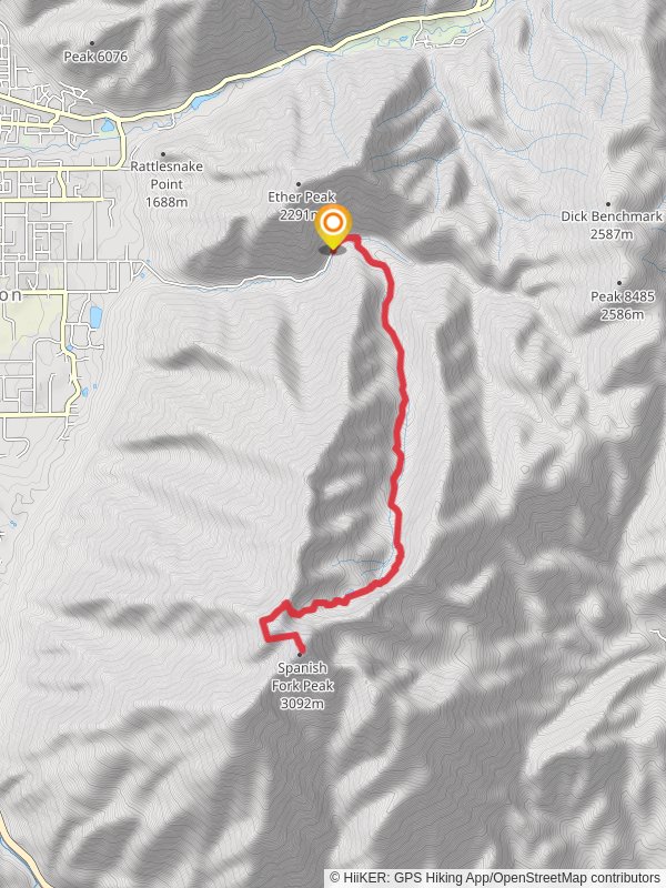 Spanish Fork Peak via Right Fork Maple Canyon Trail