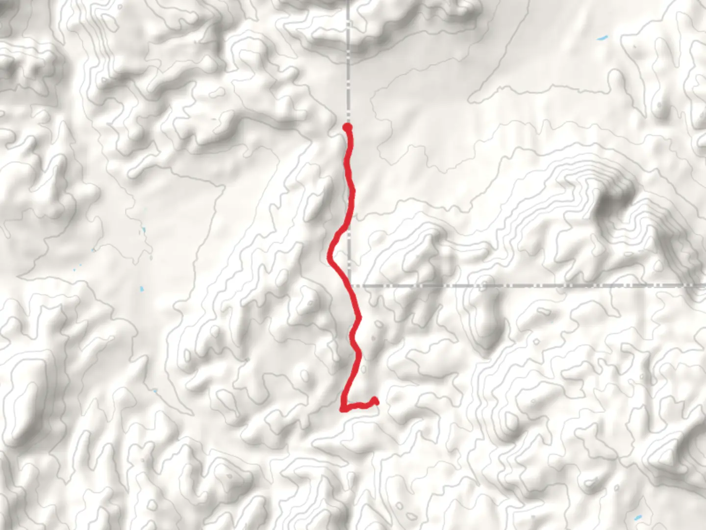 An image depicting the trail Pinto Creek and Pinto Spring and its surrounding area.