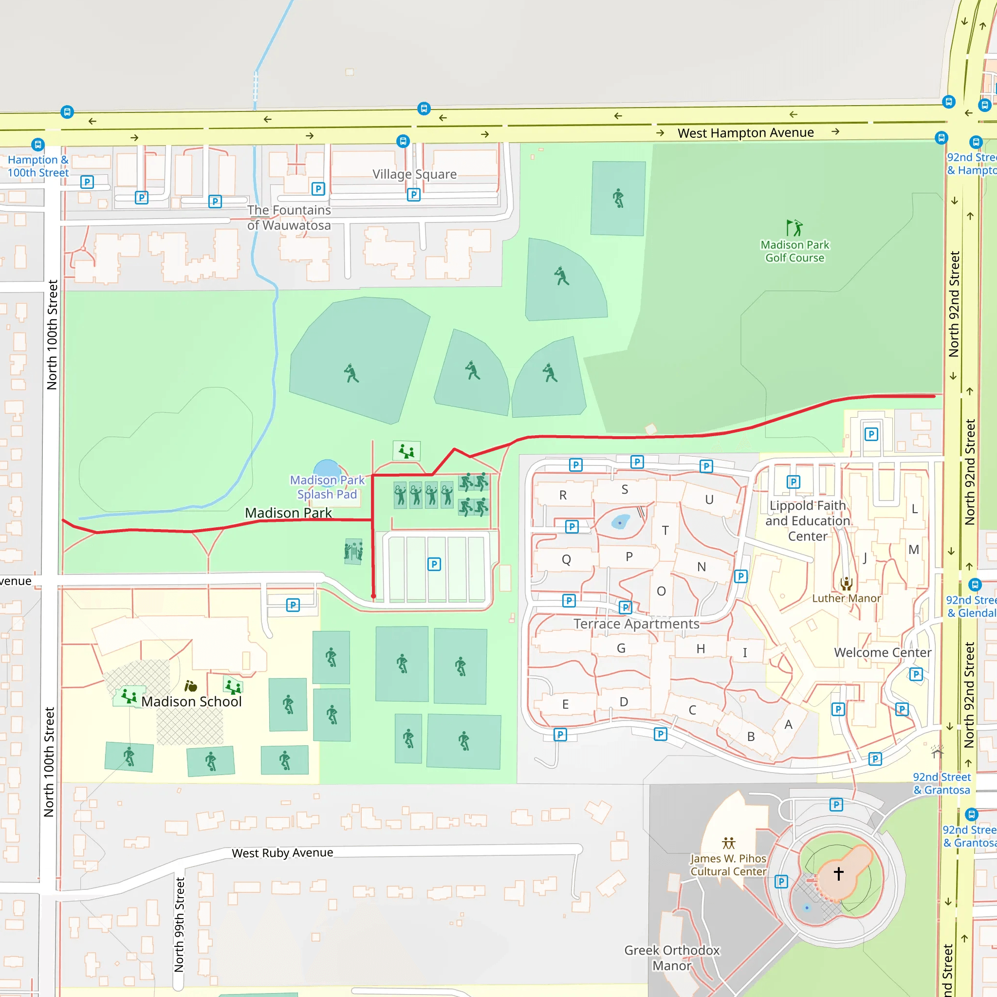 Madison Park mobile static map