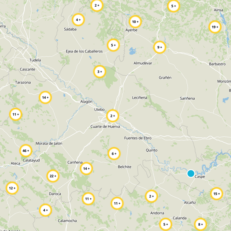 Puebla de Alfindén,La Static Map