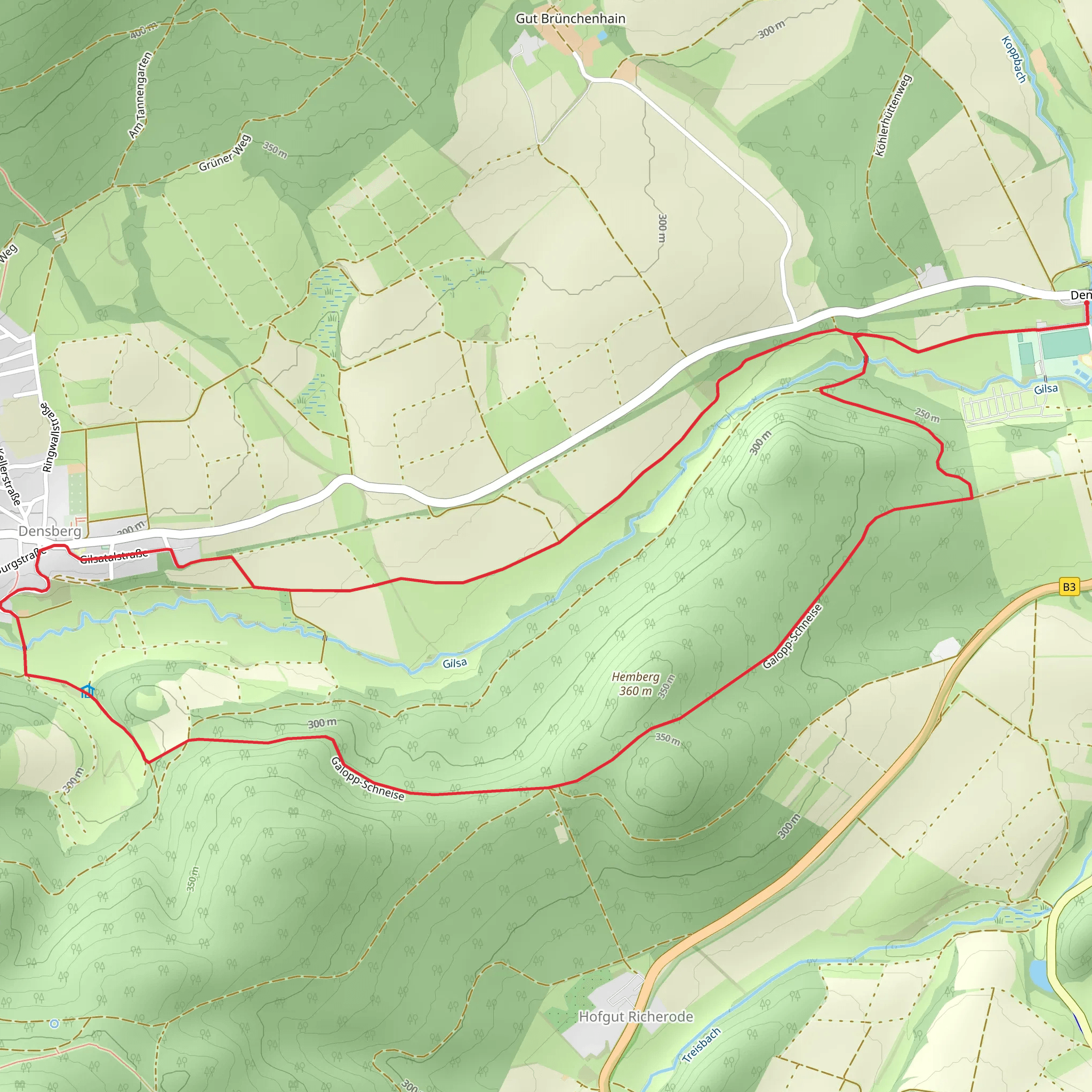 Jesberg Loop mobile static map
