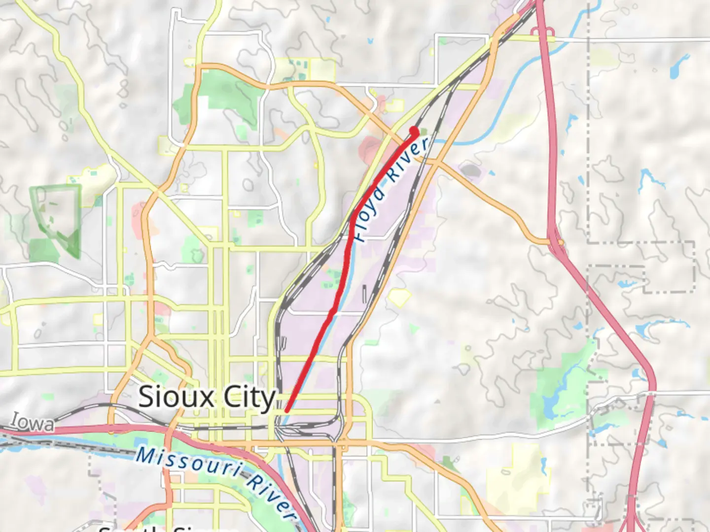 An image depicting the trail Floyd River Trail and its surrounding area.