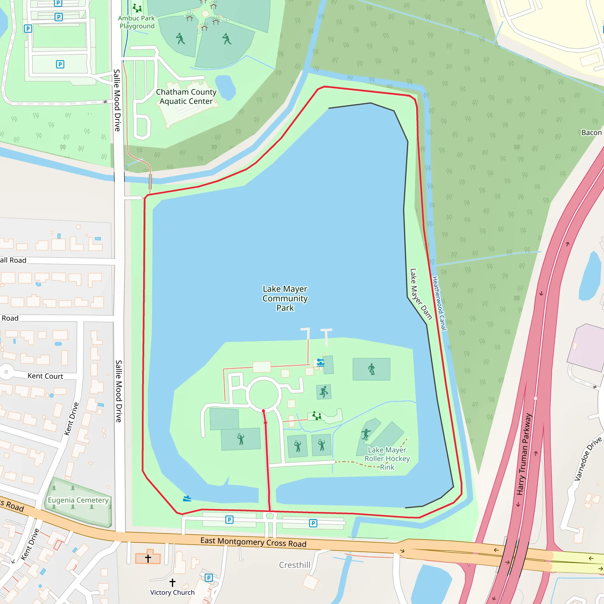 Lake Mayer Loop mobile static map