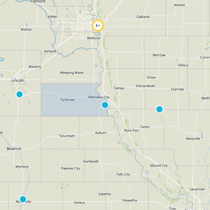 Otoe County Static Map