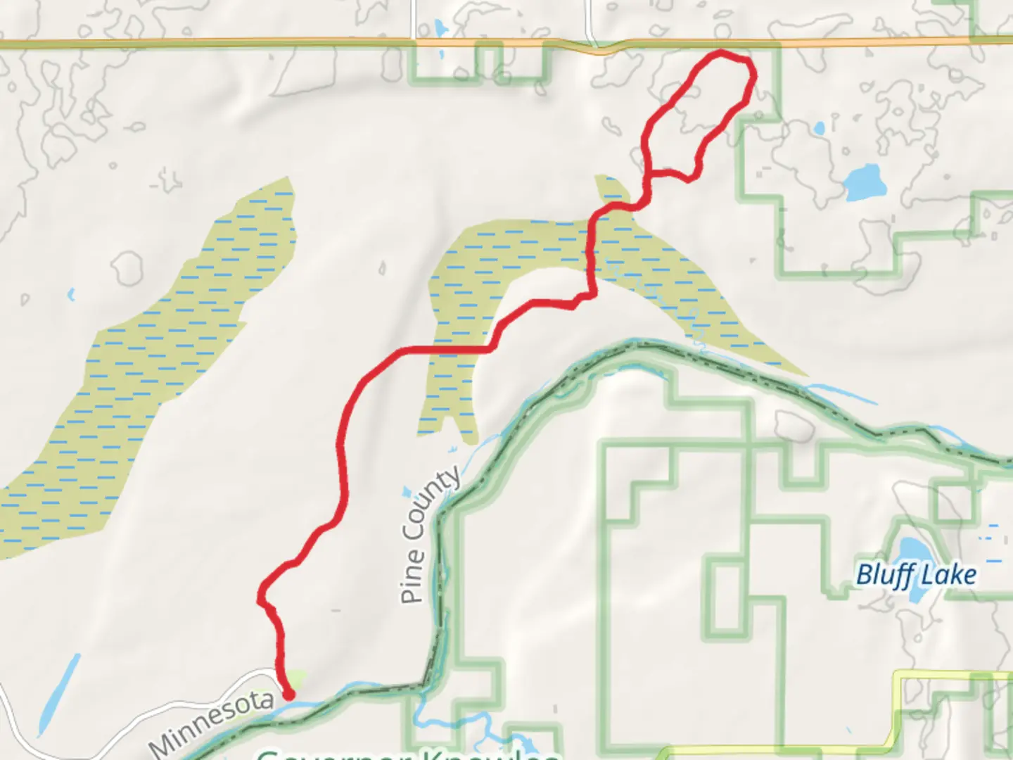 An image depicting the trail St John's Landing Walk and its surrounding area.