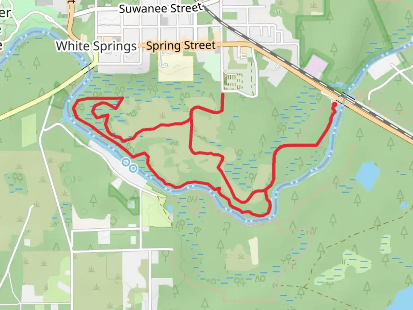 An image depicting the trail Bridge to Bridge Loop Trail and its surrounding area.