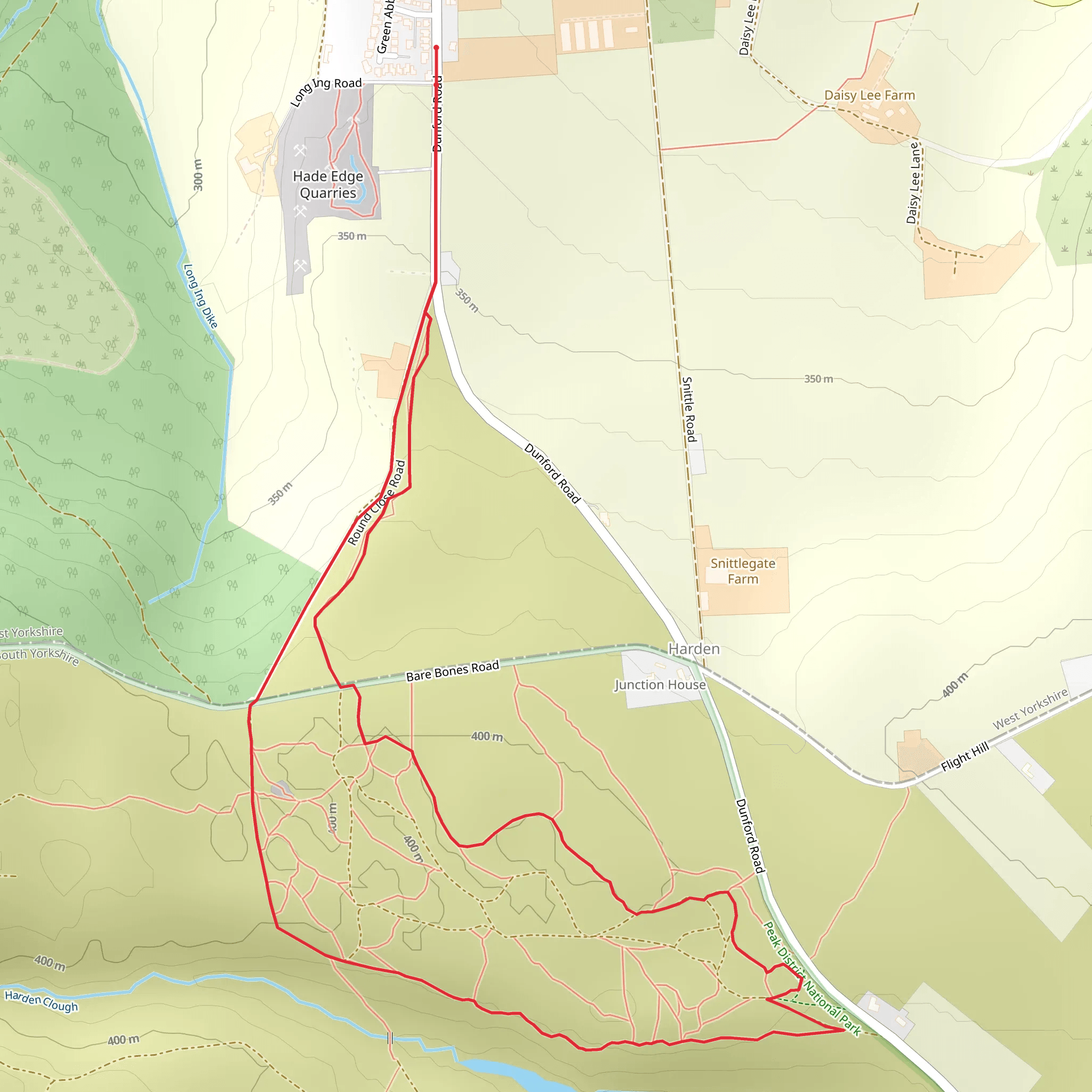 Harden Short Loop mobile static map