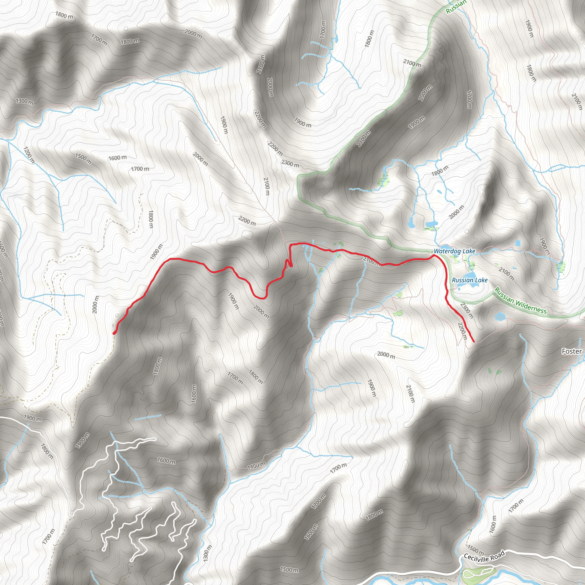 Deacon Lee Trail mobile static map