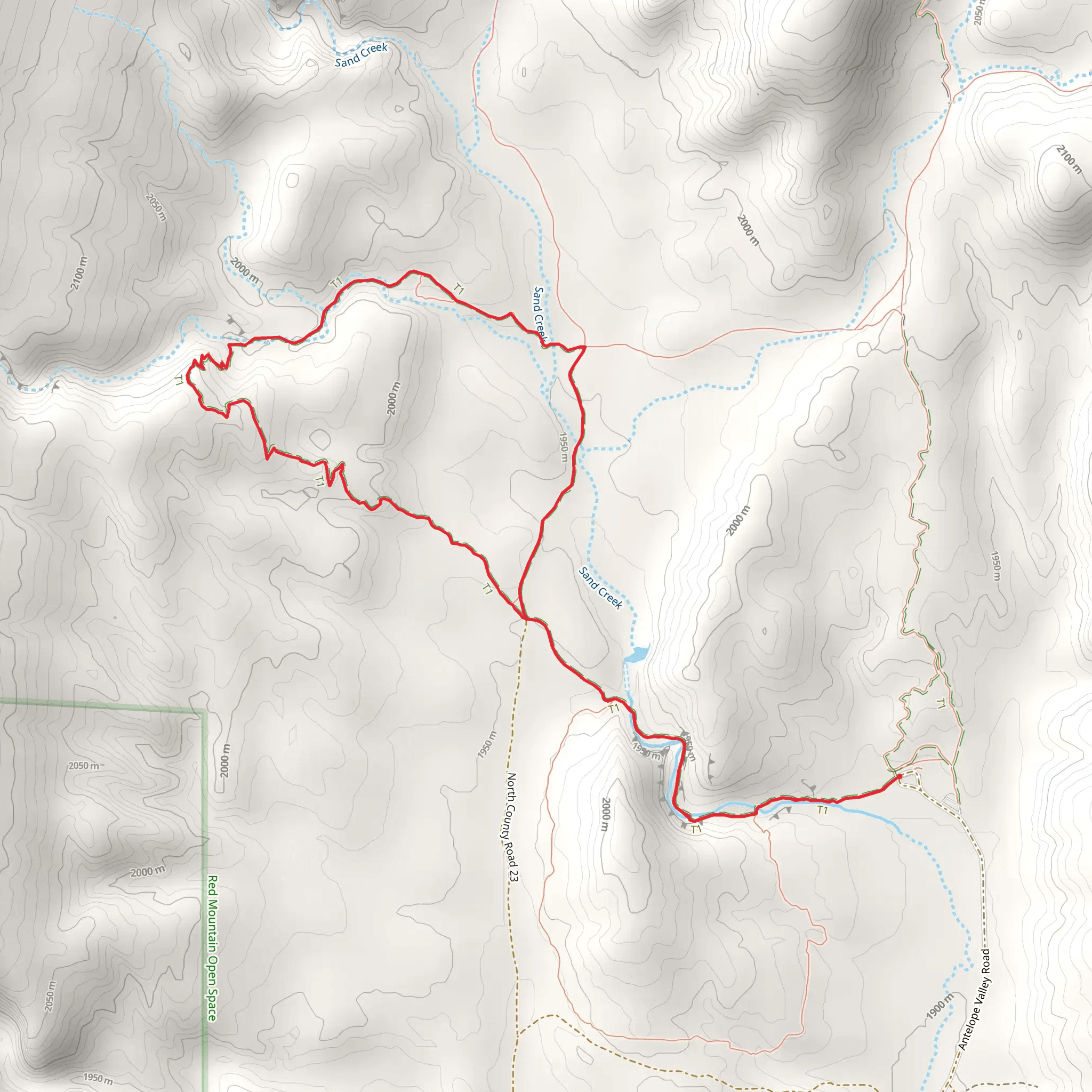 Bent Rock, K-Lynn Cameron and Ruby Wash Loop Trail mobile static map