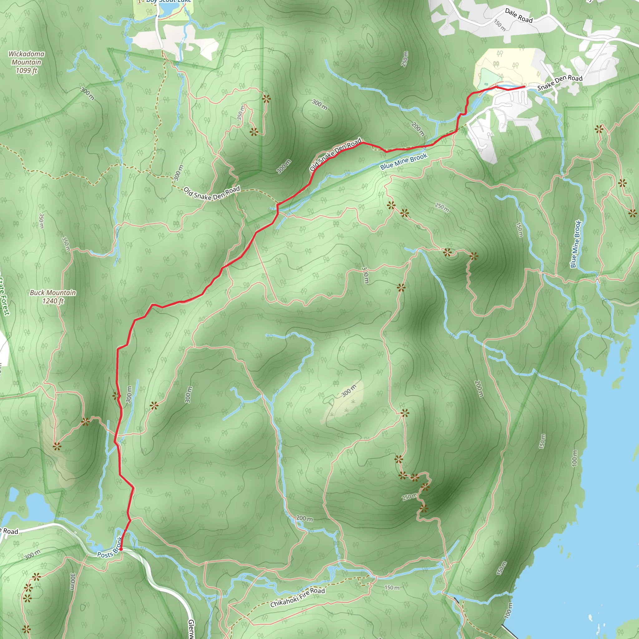 Otterhole Trail mobile static map