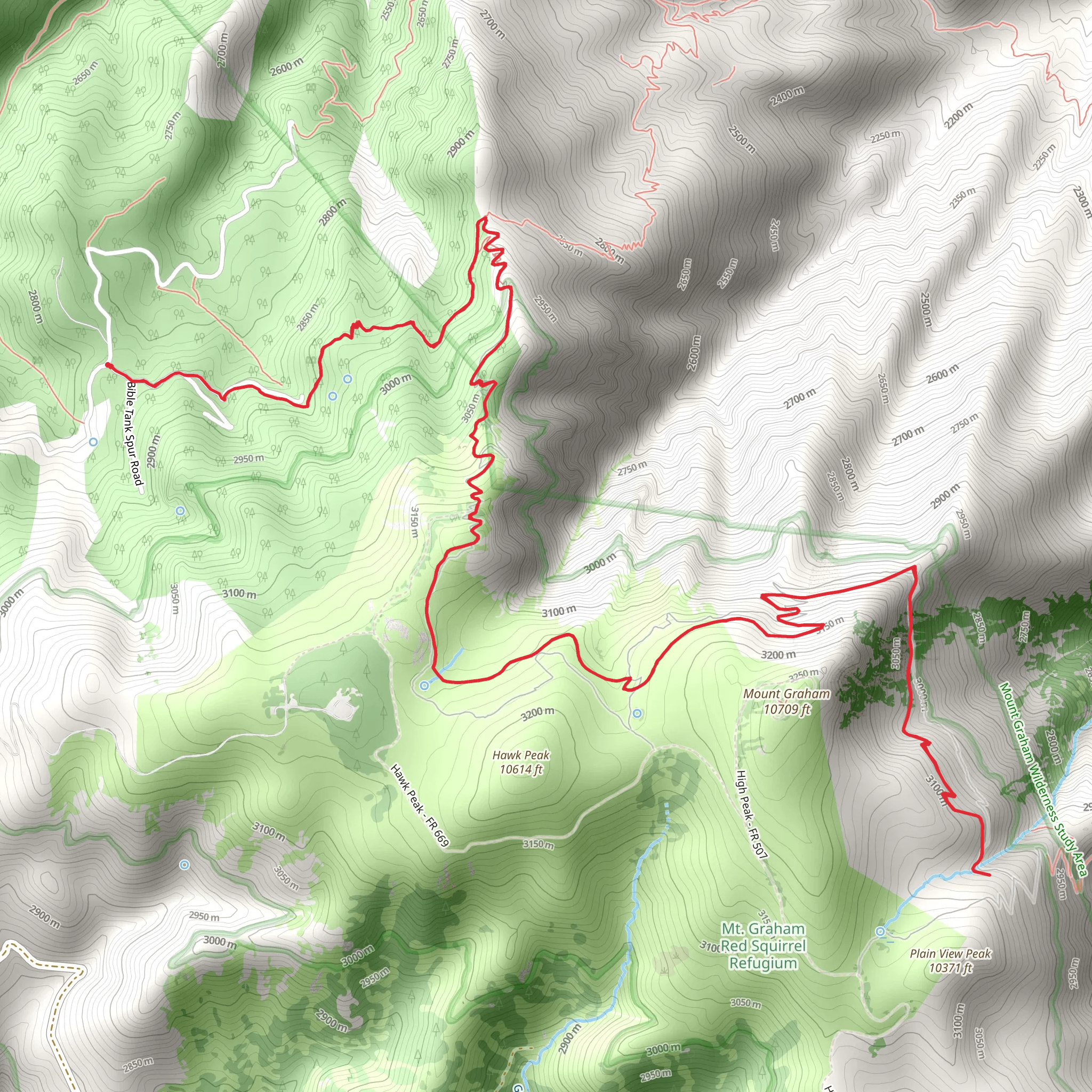 Deadman Highline Trail mobile static map