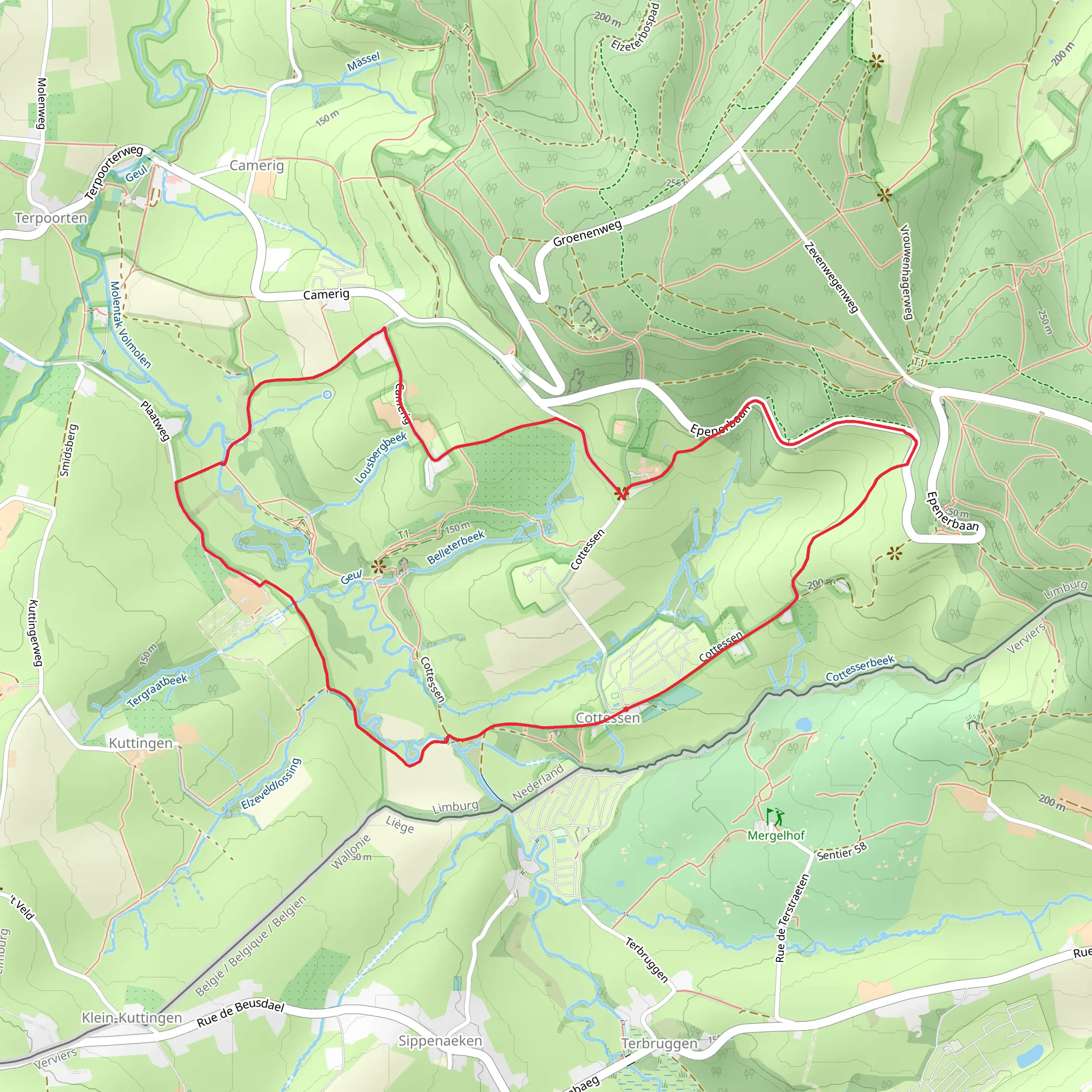 Vernelsbergh and Termoere Loop mobile static map