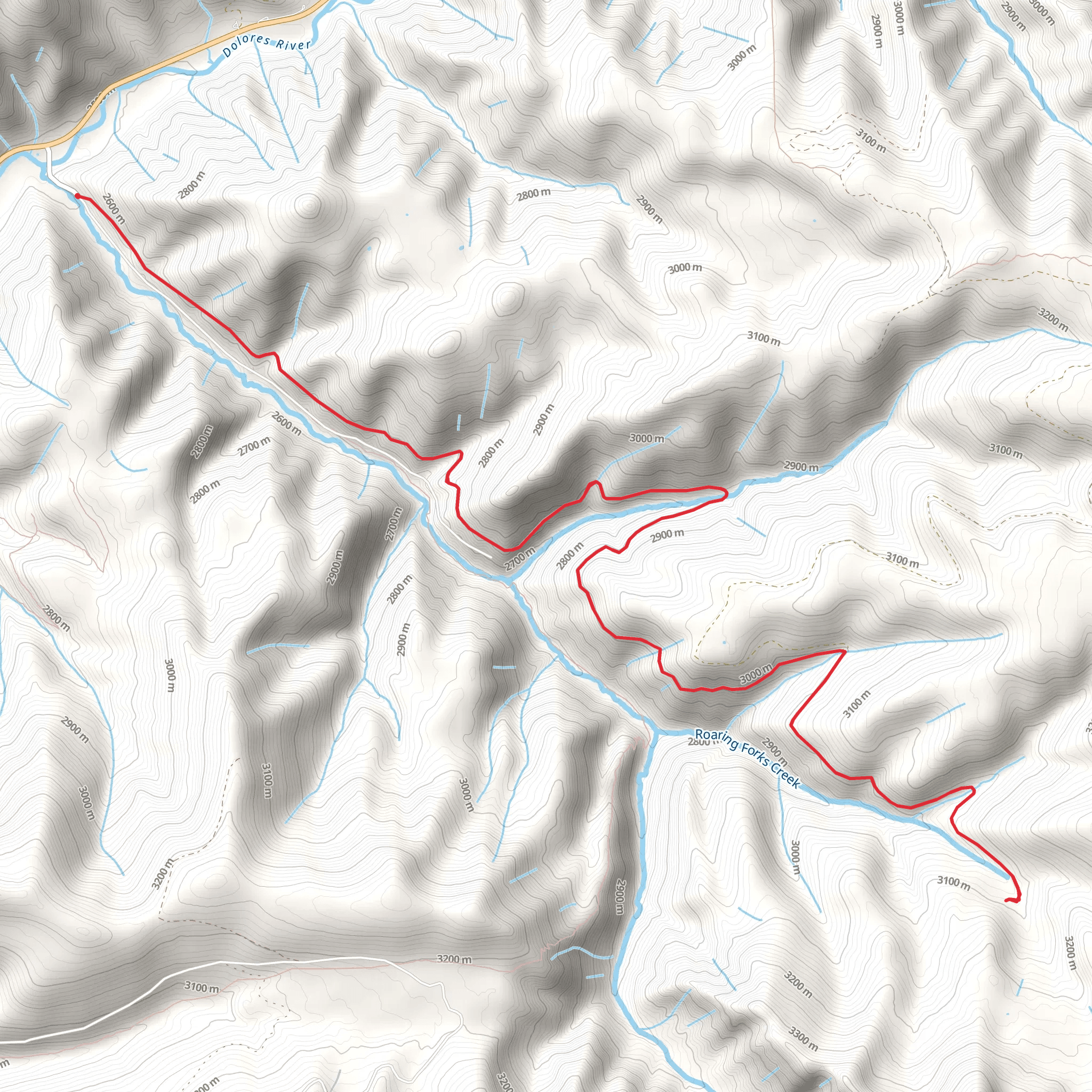 Roaring Fork mobile static map