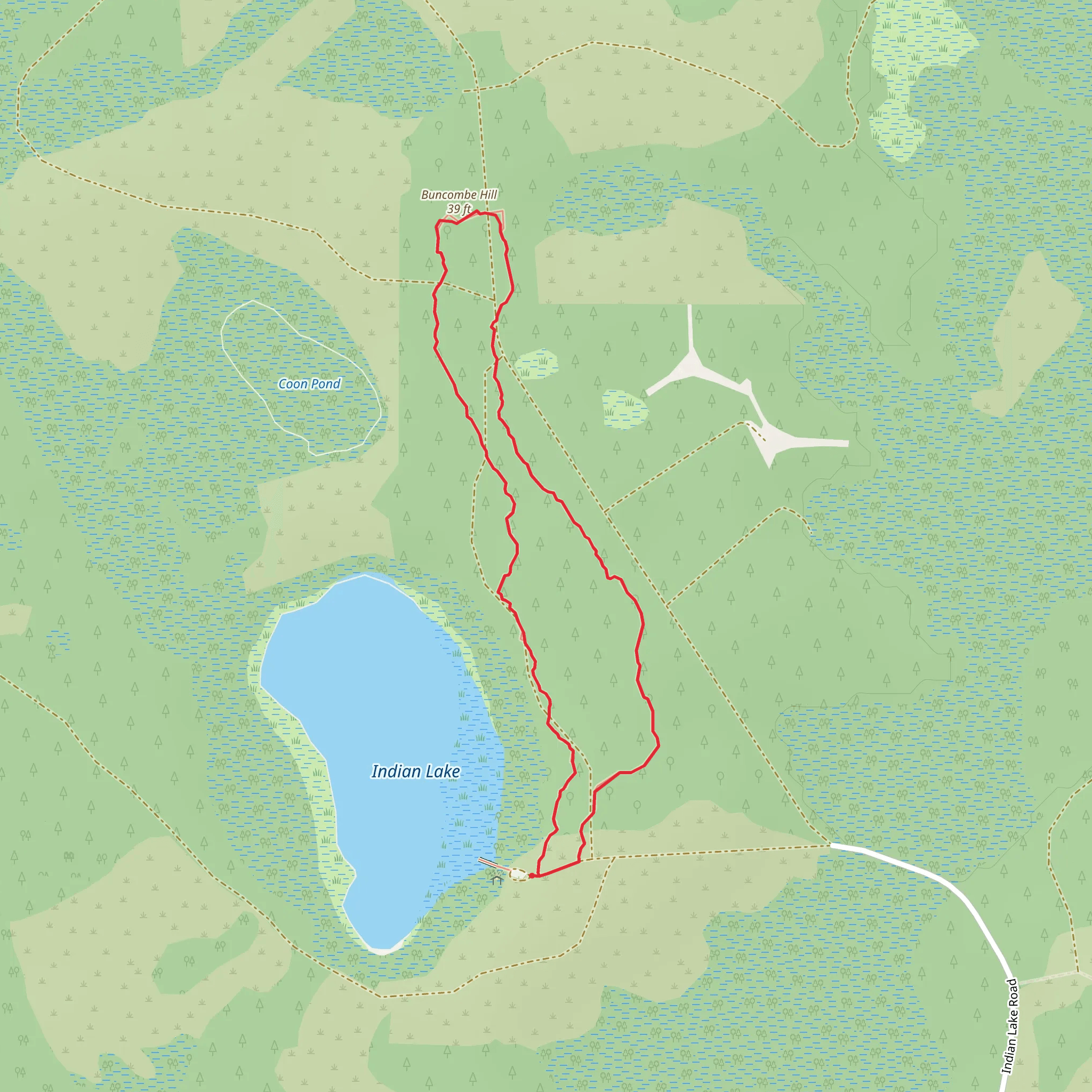 Buncombe Hill Interpretive Loop Trail mobile static map
