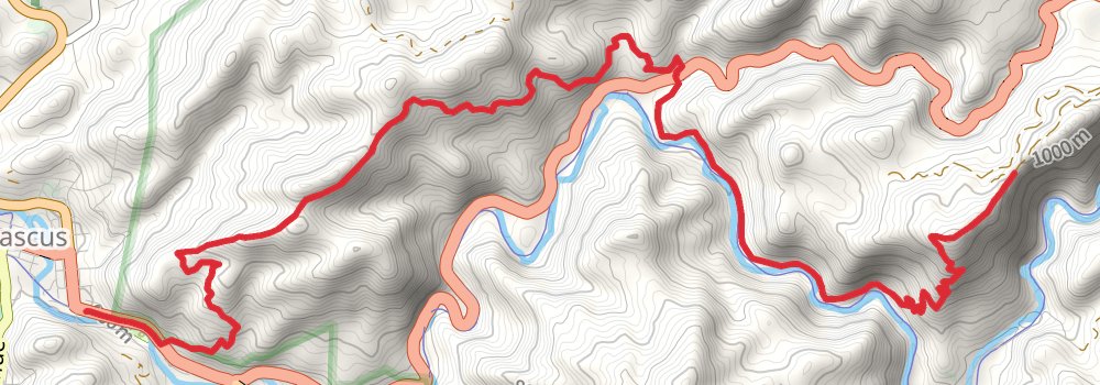 Appalachian Trail Section Hike - Bland to Damascus stage 12 Map