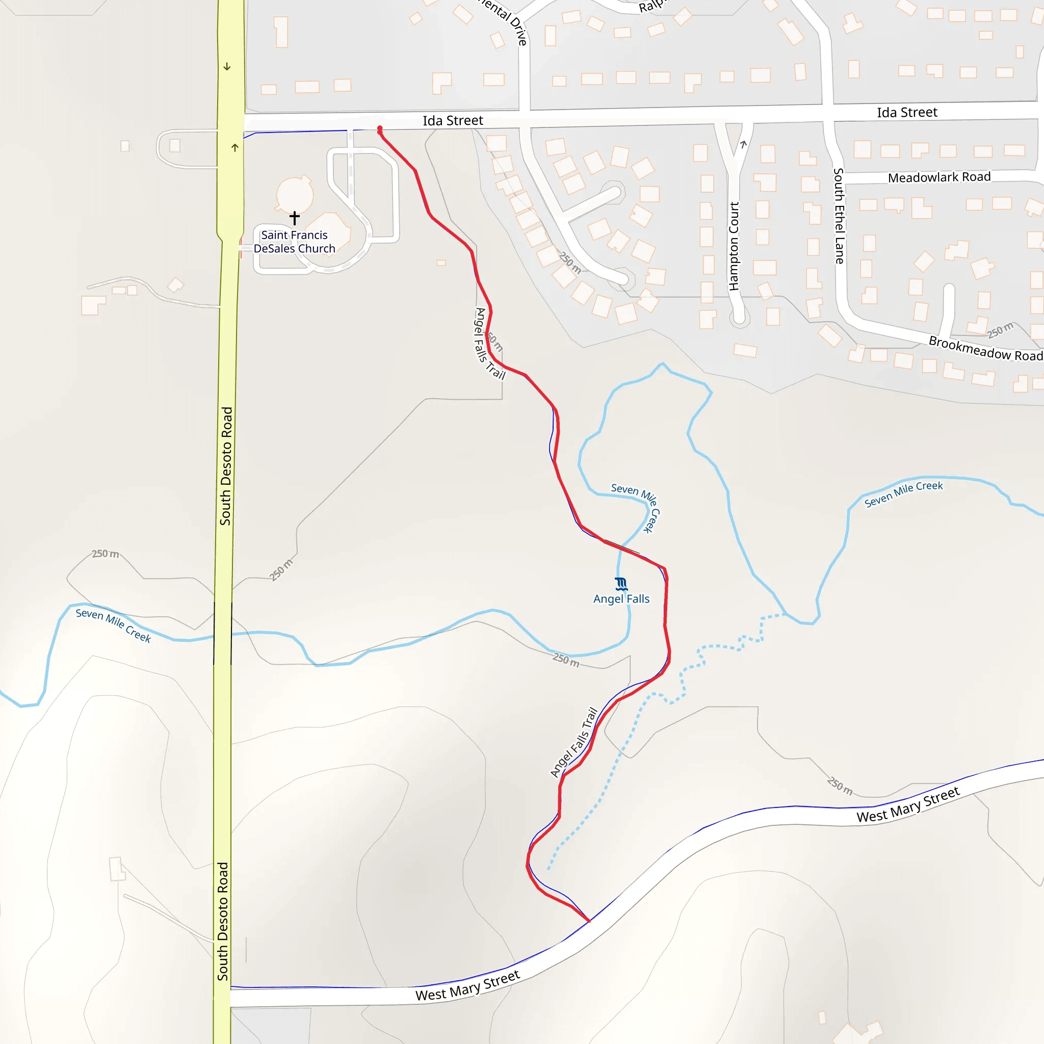 Angel Falls mobile static map