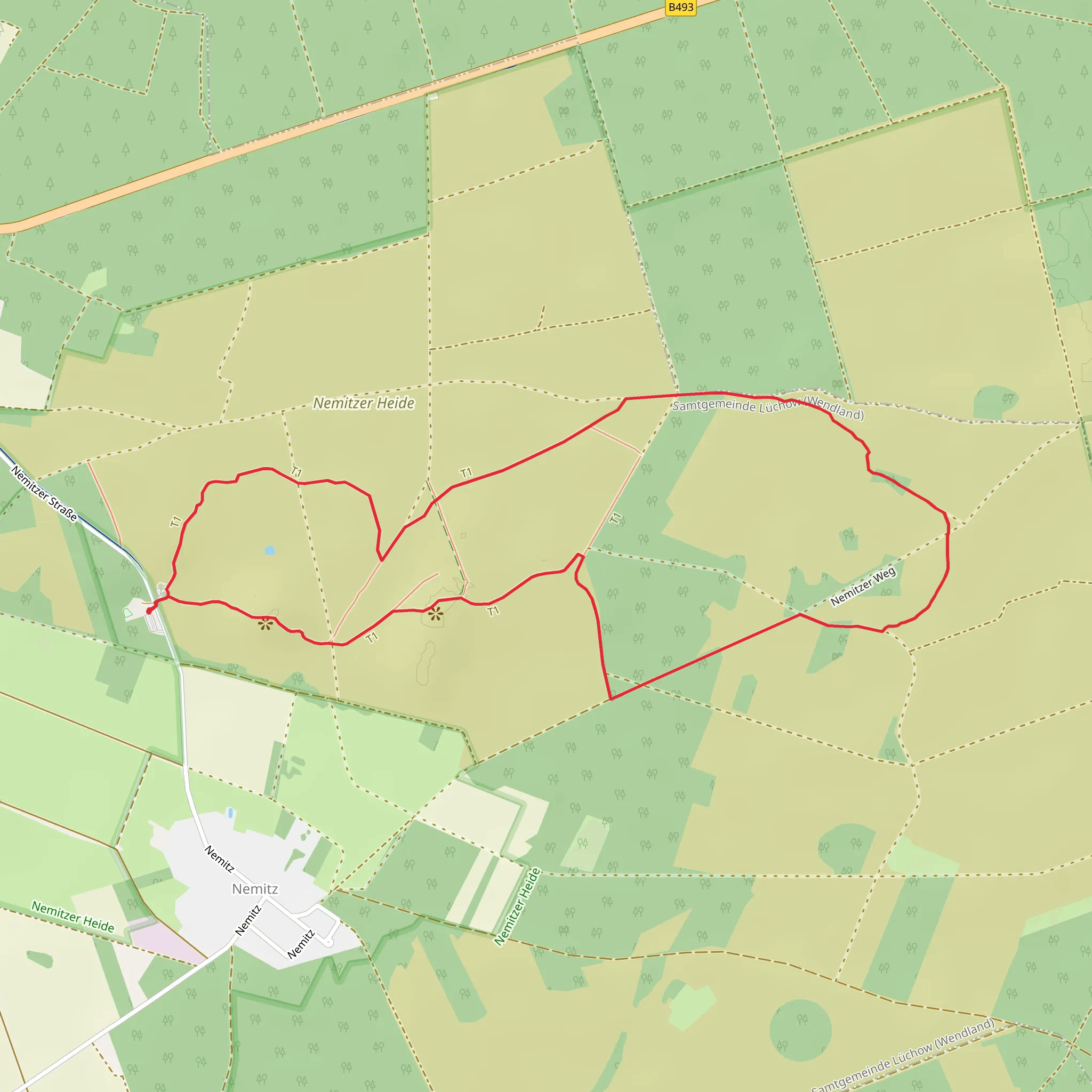 Wendland Querweg and Nemitzer Weg mobile static map