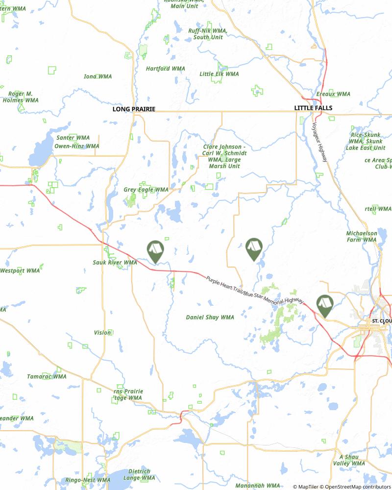 Lake Wobegon Trail Map Lake Wobegon Trail Minnesota Campgrounds And Places To Stay