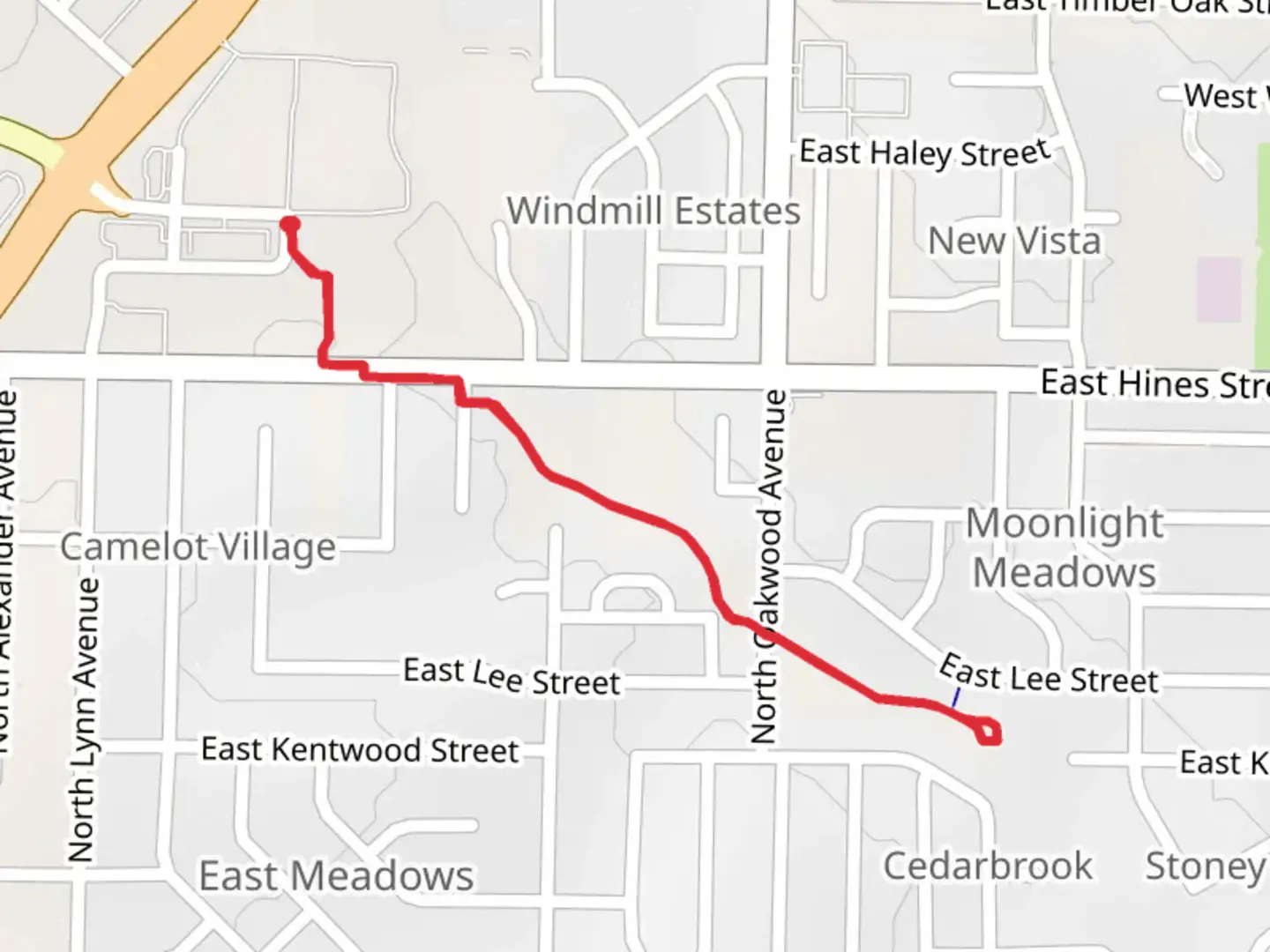 An image depicting the trail Shuyler Creek Trail and its surrounding area.