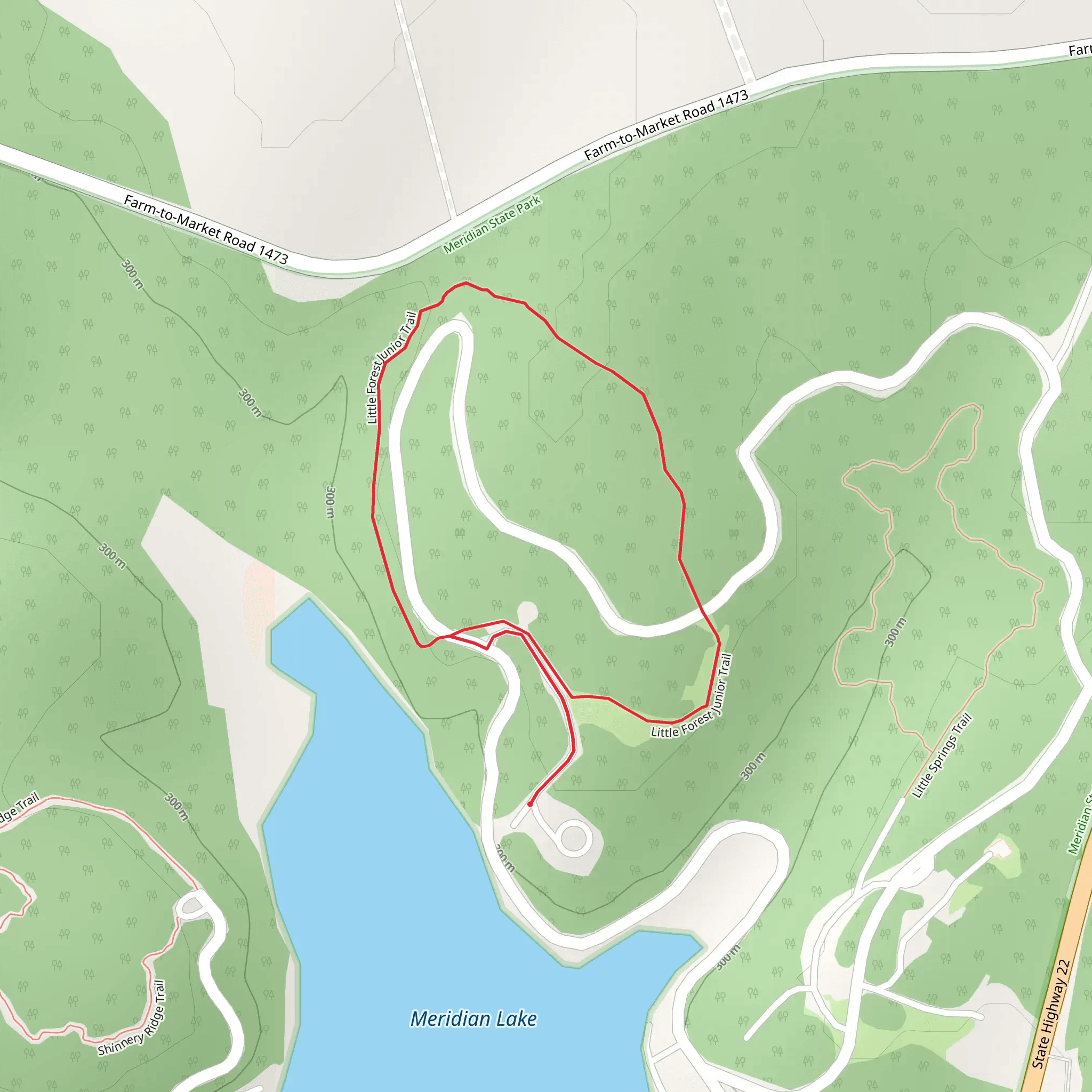 Little Forest Junior Loop Trail mobile static map