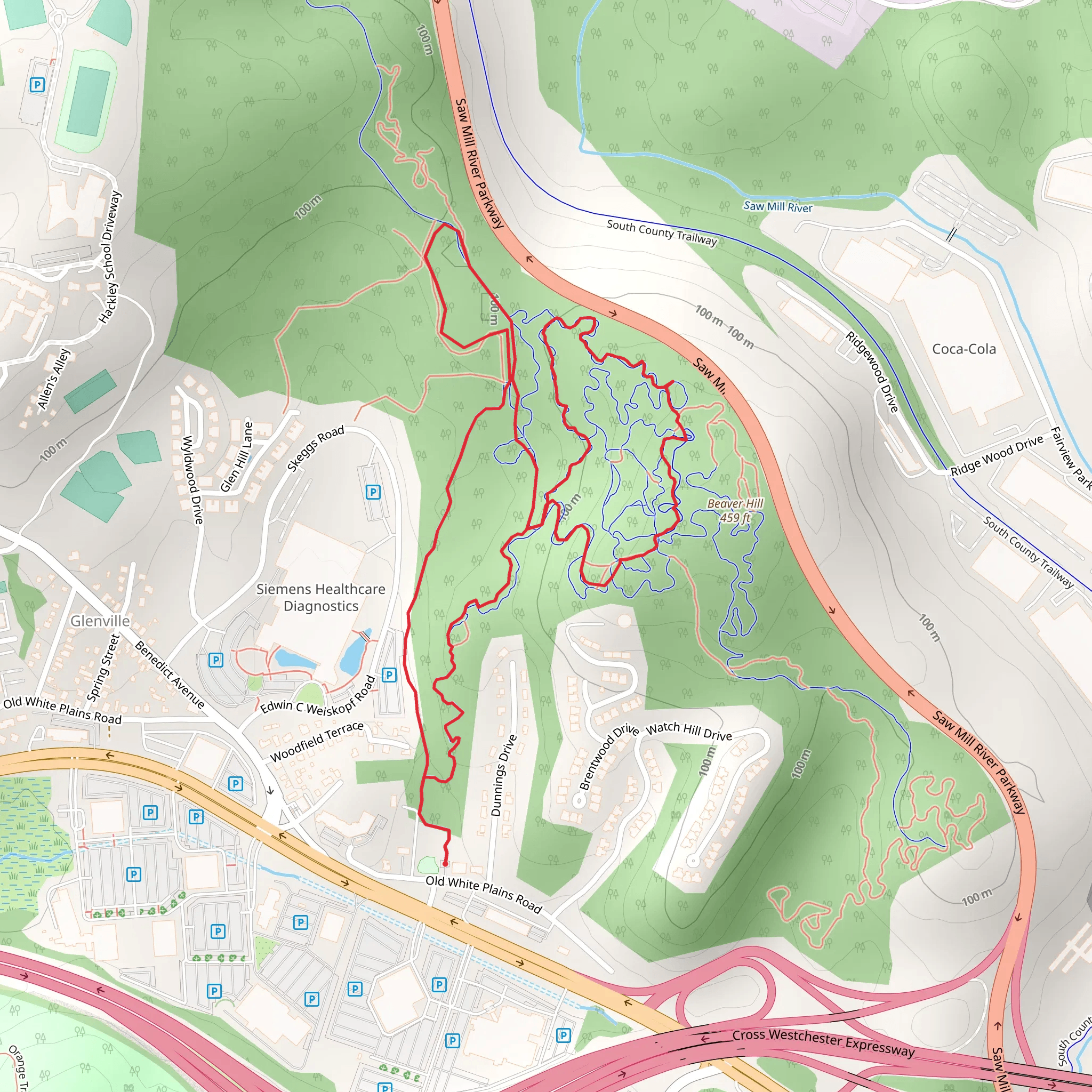 Beaver Hill Loop mobile static map