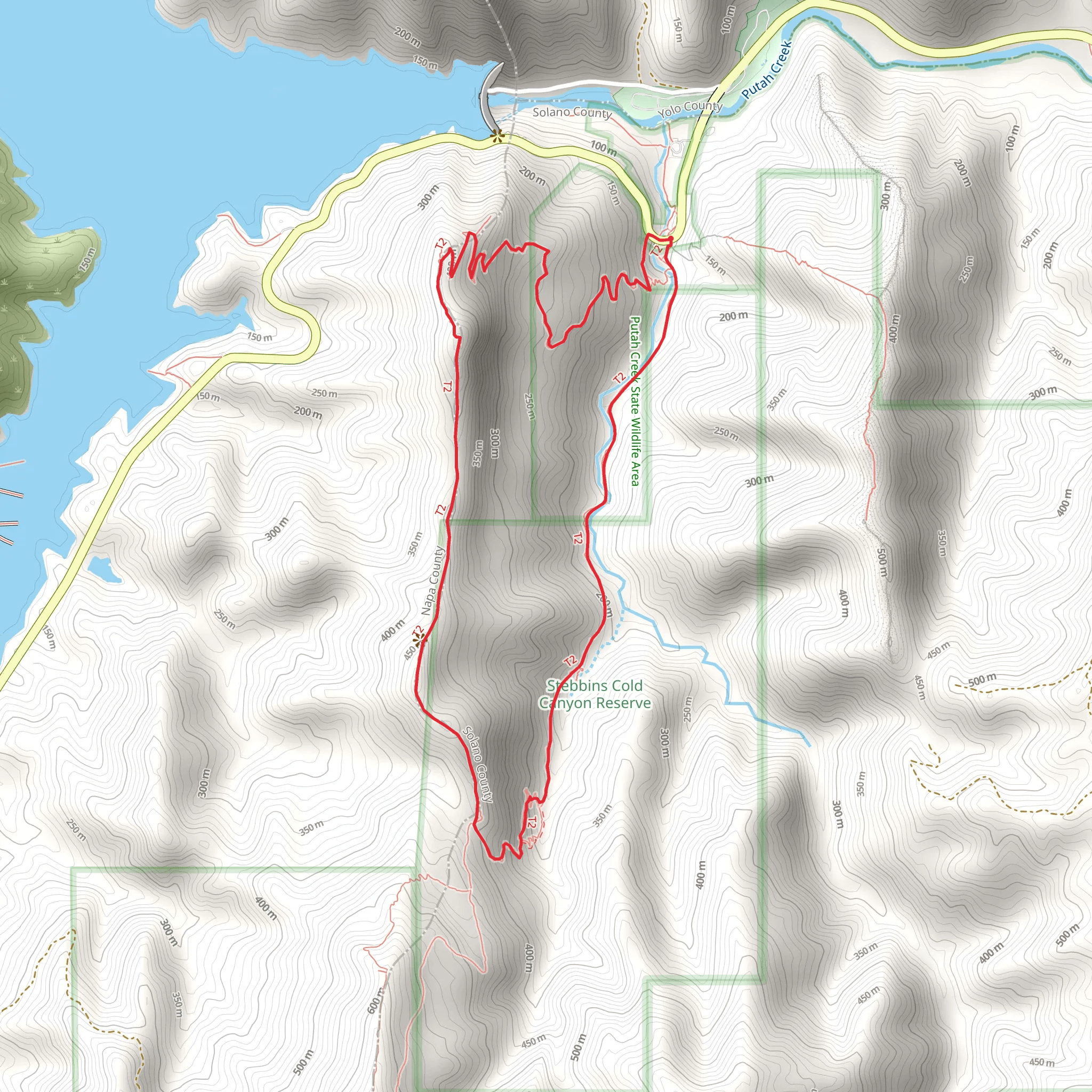 Blue Ridge and Homestead Loop Trail mobile static map
