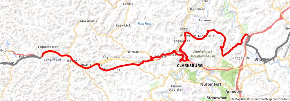 American Discovery Trail South Route stage 41 Map