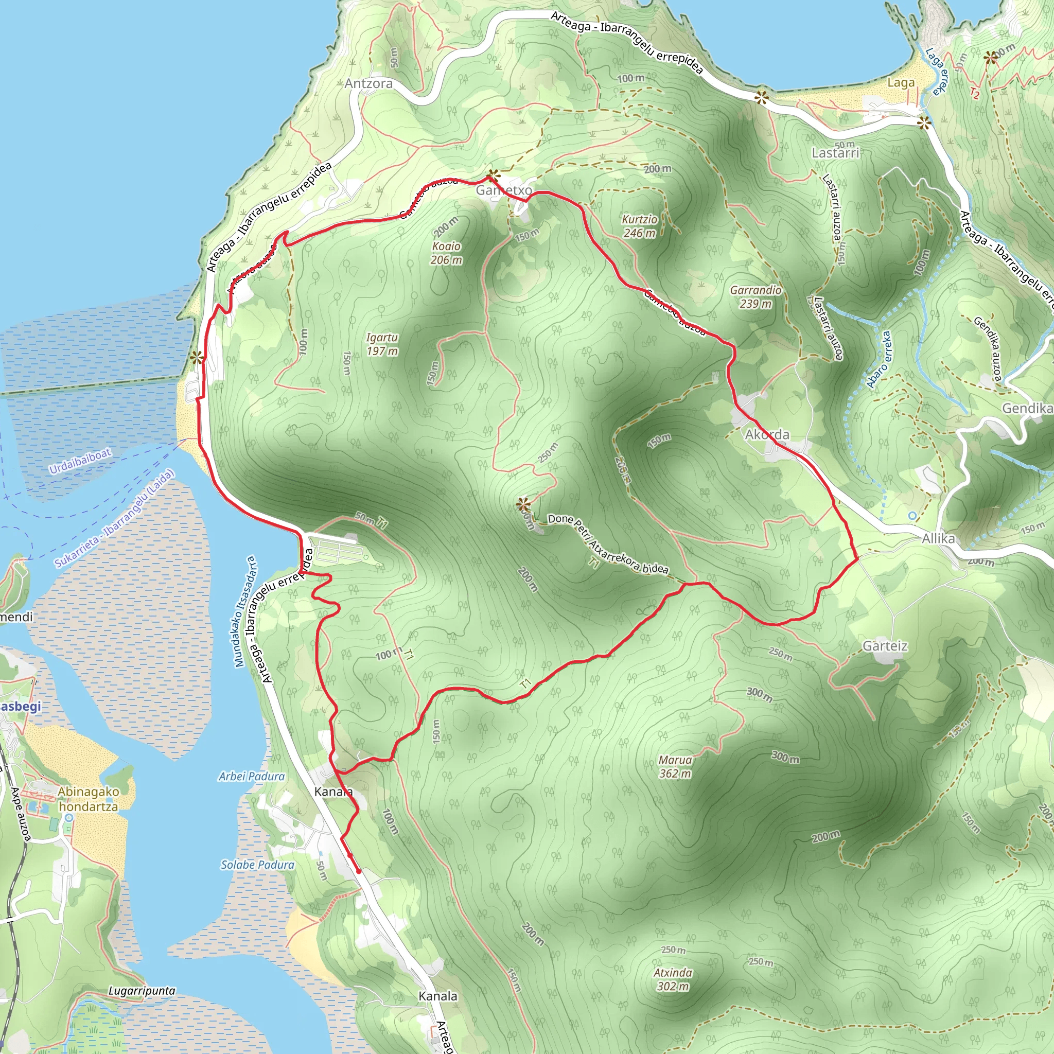 Atxarre - In the Heart of the Encinar PR BI 161 mobile static map