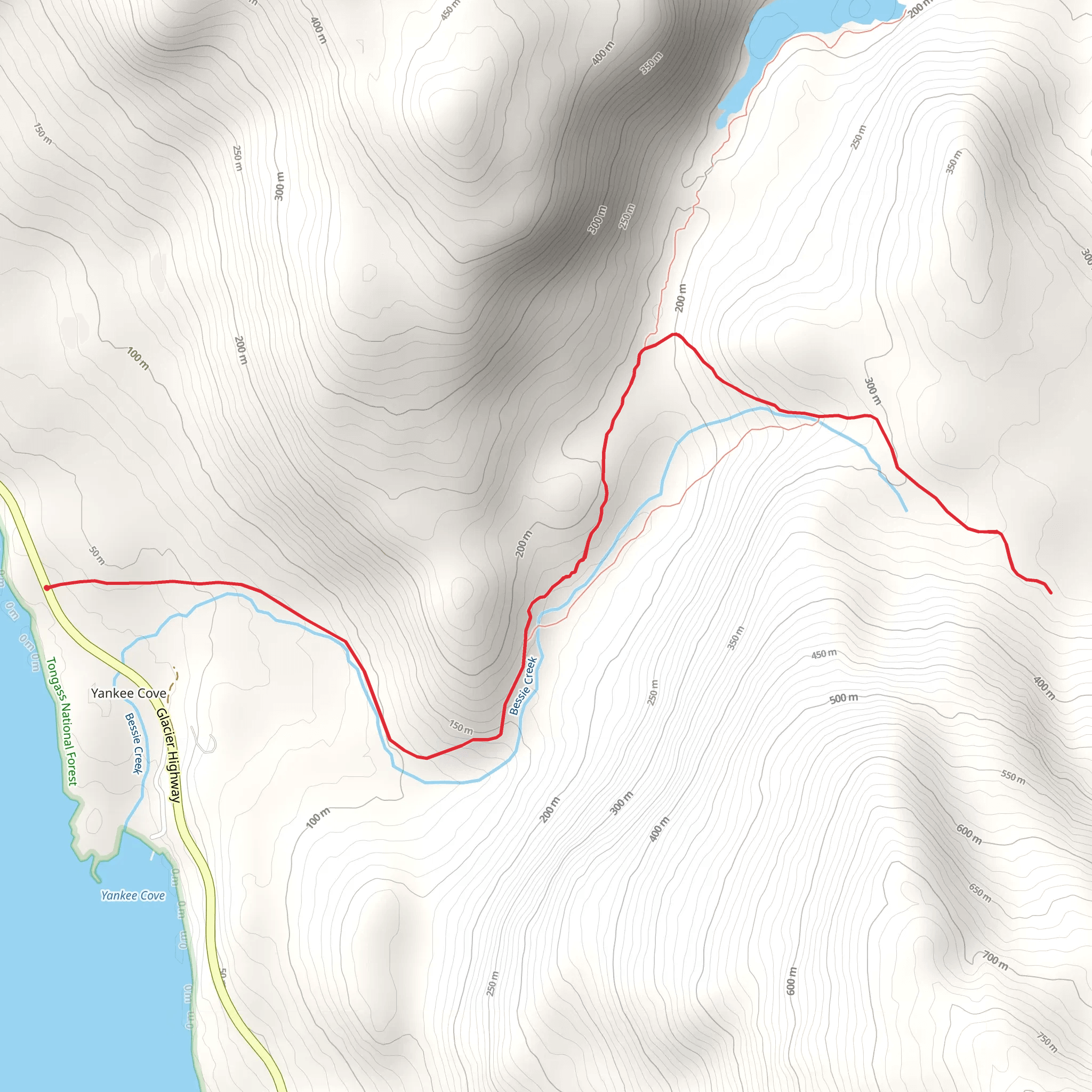 Bessie Mine Trail mobile static map