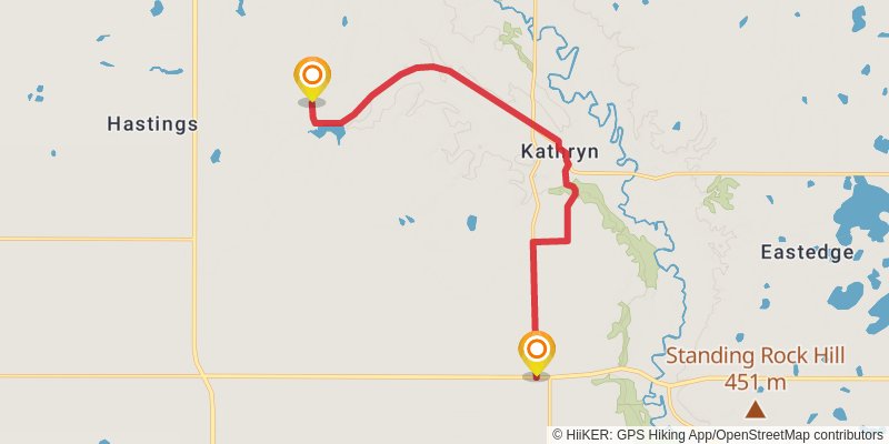 North Country Trail - North Dakota stage 24 Map