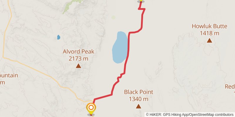 Ultra Pedestrian North Loop stage 100 Map