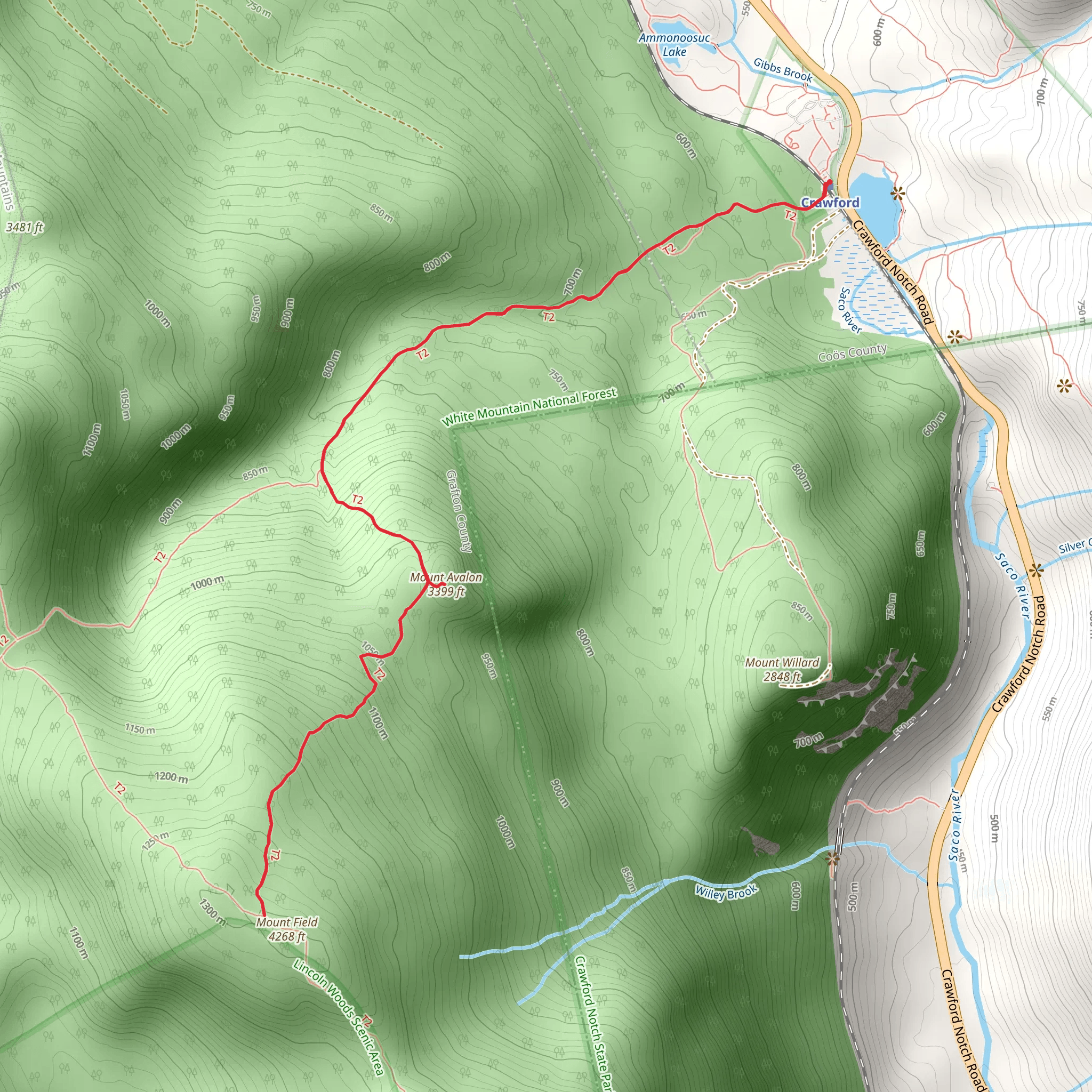 Avalon Trail mobile static map