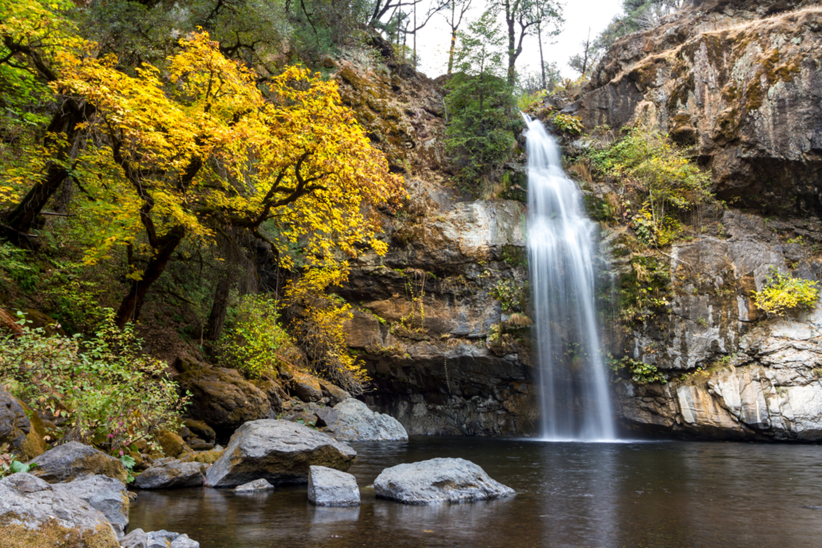 An image depicting the trail Potem Falls Trail and its surrounding area.
