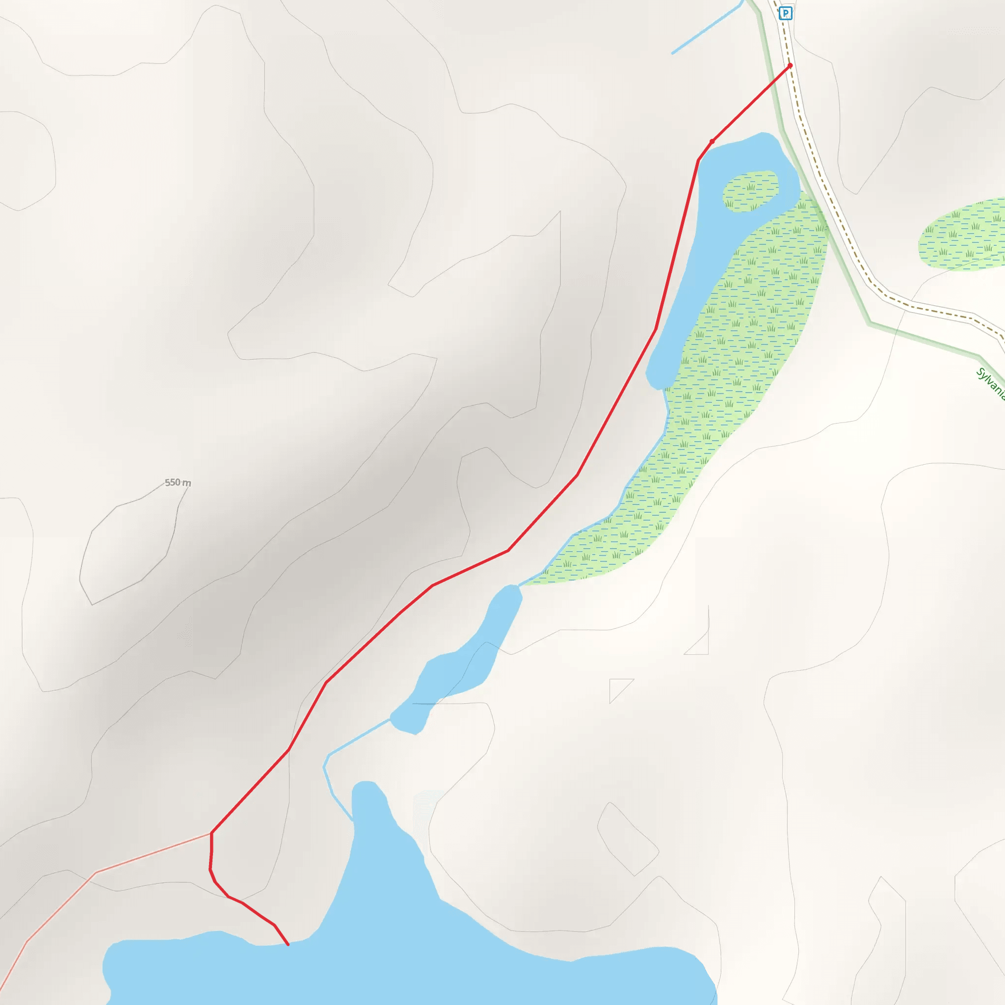 East Bear Lake Walk mobile static map