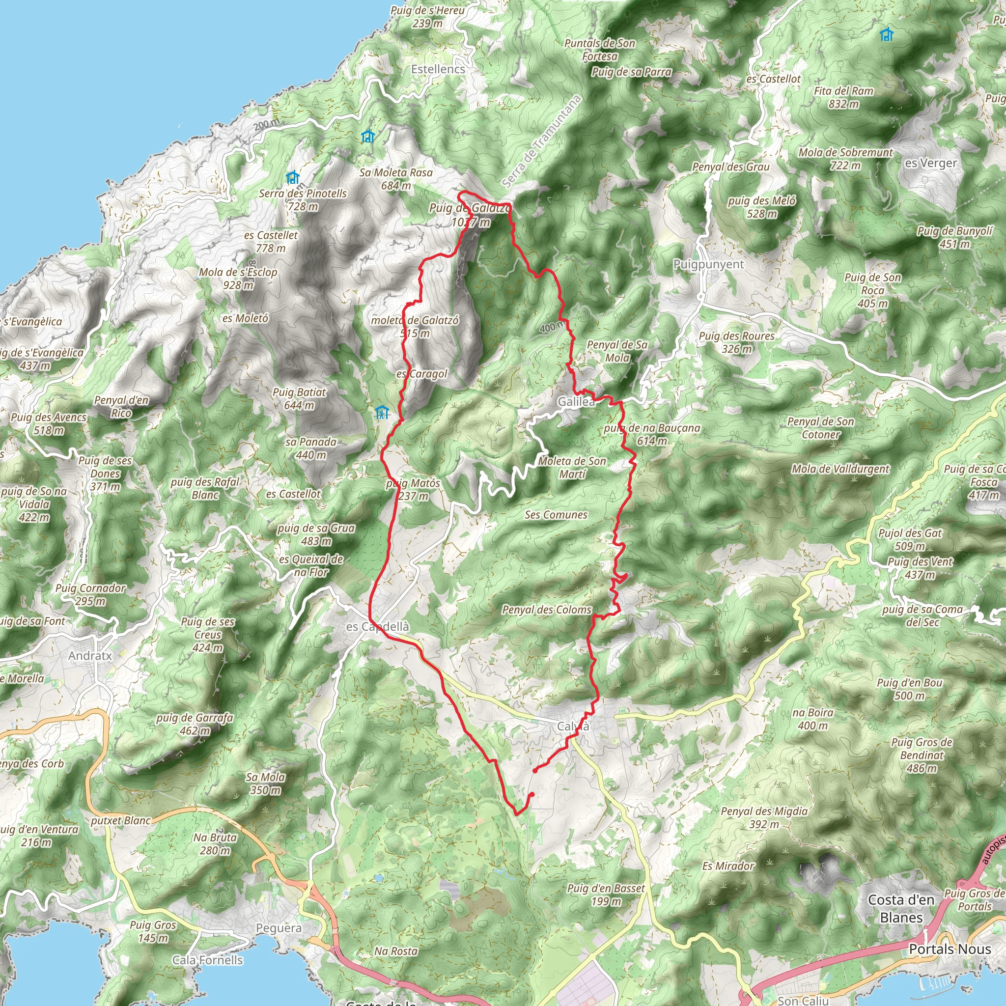 Palma Loop North mobile static map